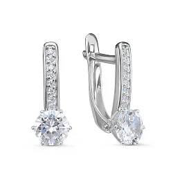 Серьги, Золото 585, Фианит б1201520 Серьги, Золото 585, Фианит б1201520