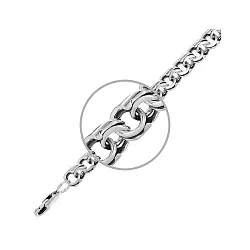 Цепочка Серебро 925, плетение Бисмарк 1555