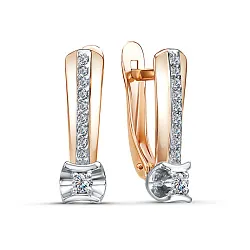 Серьги, Золото 585, Фианит 2554907 1 1 1 Серьги, Золото 585, Фианит 2554907 1 1 1