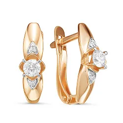 Серьги, Золото 585, Фианит 2340807 1 1 1 Серьги, Золото 585, Фианит 2340807 1 1 1