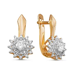 Серьги, Золото 585, Фианит 2291007 1 1 1 Серьги, Золото 585, Фианит 2291007 1 1 1