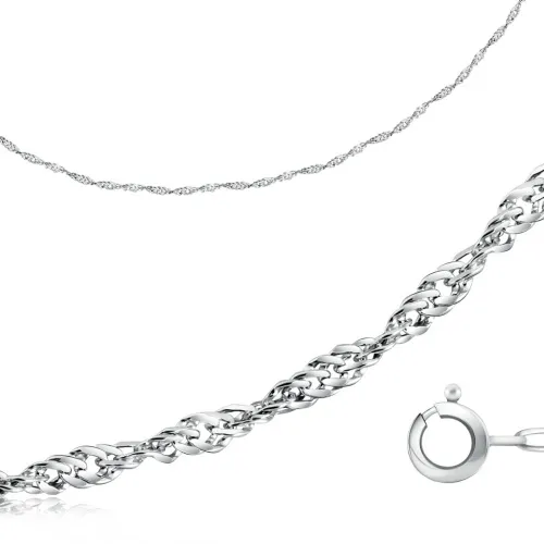 Цепочка Золото 585, плетение Сингапур, НЦ18-028