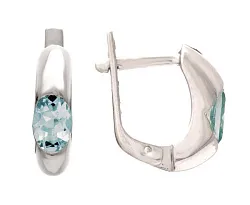 Серьги, Золото 585, Топаз 1302388C32 Серьги, Золото 585, Топаз 1302388C32