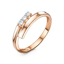 Кольцо Золото 585, Фианит 1105942 Кольцо Золото 585, Фианит 1105942