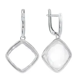 Серьги, Серебро 925, Хрусталь горный 2340522949 Серьги, Серебро 925, Хрусталь горный 2340522949