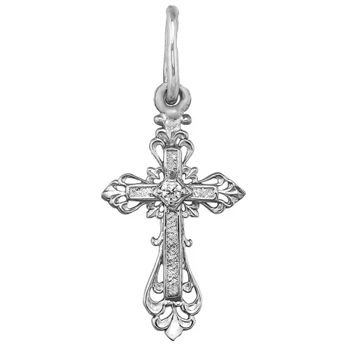 Подвеска крест, Серебро 925, KP 107