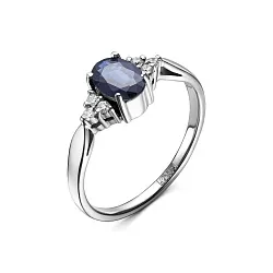 Кольцо Золото 585, Сапфир 24000270б Кольцо Золото 585, Сапфир 24000270б