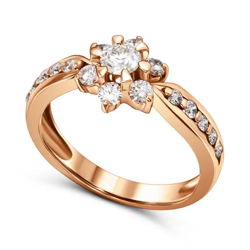 Кольцо Золото 585, 229011ю