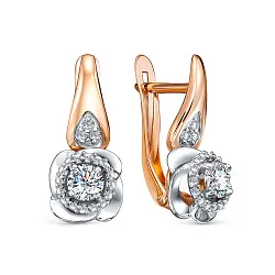 Серьги, Золото 585, Фианит 2509707 1 1 1 Серьги, Золото 585, Фианит 2509707 1 1 1