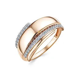 Кольцо Золото 585, Фианит 1593807 1 1 1