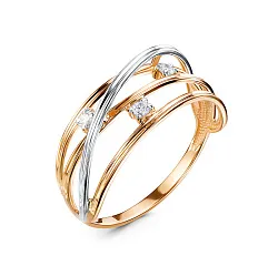 Кольцо Золото 585, Фианит 1105256 Кольцо Золото 585, Фианит 1105256