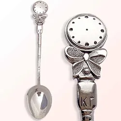  Ложка Часы,  Серебро 925 НЧ24
