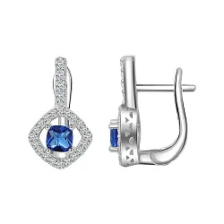 Серьги, Серебро 925, Фианит LLE 268-3 Серьги, Серебро 925, Фианит LLE 268-3