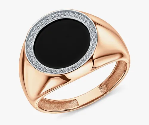 Кольцо мужское (печатка). Золото 585, П1701708 1 36 1