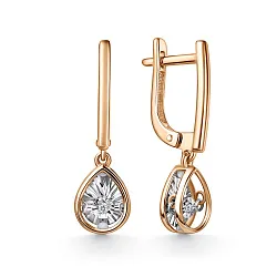 Серьги, Золото 585, Бриллиант 02-11-51202-11-00-1