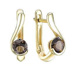 Серьги, Золото 585, Топаз С324-6243ТР Серьги, Золото 585, Топаз С324-6243ТР