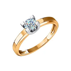 Кольцо Золото 585, Фианит 01-117232 Кольцо Золото 585, Фианит 01-117232
