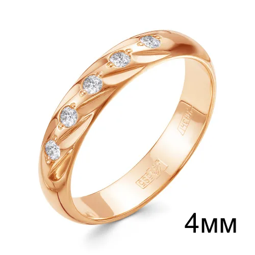 Обручальное кольцо,  Золото 585,  01-20-0001-00