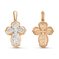 Подвеска крест, Золото 585 080524