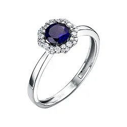 Кольцо Золото 585, Сапфир К215-7748ГТС Кольцо Золото 585, Сапфир К215-7748ГТС