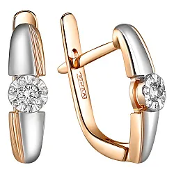 Серьги, Золото 585, Бриллиант 84-41E01129-X0DD