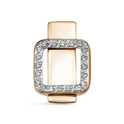 Подвеска фантазийная,  Золото 585, Фианит 037905 Подвеска фантазийная,  Золото 585, Фианит 037905