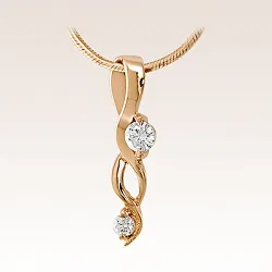 Колье,  Золото 585, Бриллиант 329711ю Колье,  Золото 585, Бриллиант 329711ю