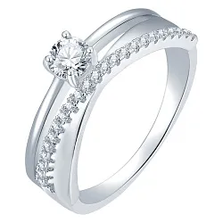 Кольцо Серебро 925, Фианит LLR 580