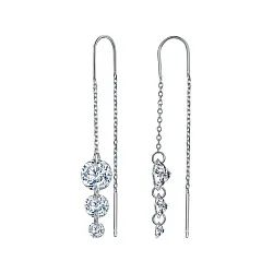 Серьги, Серебро 925, Фианит ZSE 864 Серьги, Серебро 925, Фианит ZSE 864