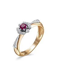 Кольцо Золото 585, Рубин 24000629 Кольцо Золото 585, Рубин 24000629