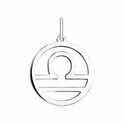 Подвеска знак зодиака Весы 23.09-23.10, Серебро 925 1-00017 Подвеска знак зодиака Весы 23.09-23.10, Серебро 925 1-00017