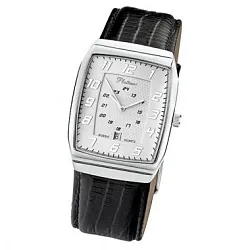 Часы,  Серебро 925, черный КЗМ 51300.107 Часы,  Серебро 925, черный КЗМ 51300.107