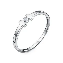 Кольцо Золото 585, Фианит б1104814 Кольцо Золото 585, Фианит б1104814