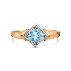 Кольцо Золото 585, Топаз Т14101А385 Кольцо Золото 585, Топаз Т14101А385