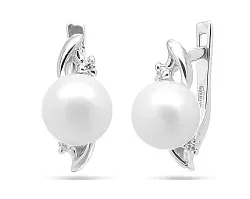 Серьги, Серебро 925, Жемчуг 30257