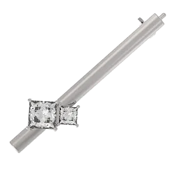 Брошь Серебро 925, Фианит 1040194-01210  Брошь Серебро 925, Фианит 1040194-01210