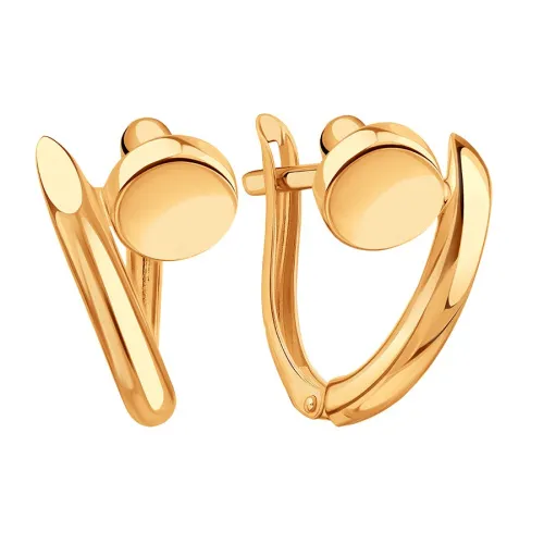 Серьги, Золото 585, Т10002Е113