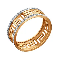 Кольцо Золото 585, Фианит Т14701Д264-18,5