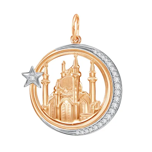 Мусульманская подвеска, Золото 585, 03-2569 Мусульманская подвеска, Золото 585, 03-2569