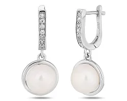 Серьги, Серебро 925, Жемчуг 657397