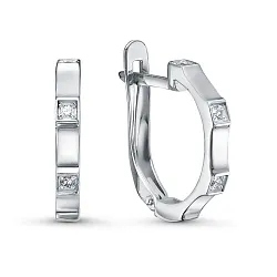 Серьги, Золото 585, Фианит б1206596