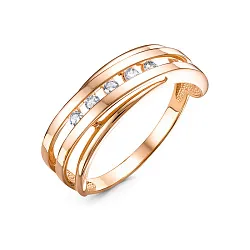 Кольцо Золото 585, Фианит 1105484 Кольцо Золото 585, Фианит 1105484