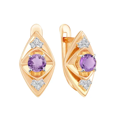 Серьги, Золото 585, 02-52-0500-01