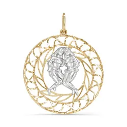 Подвеска знак зодиака Близнецы 21.05-21.06, Золото 585 030457