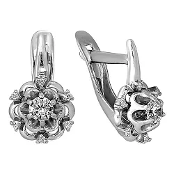 Серьги, Серебро 925, Фианит 90-02-5739-00