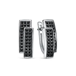 Серьги, Золото 585, Бриллиант 5-5958-106-2Б-Чбр Серьги, Золото 585, Бриллиант 5-5958-106-2Б-Чбр