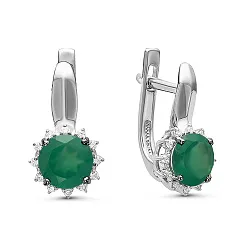Серьги, Золото 585, Изумруд С215-3717ГТИ Серьги, Золото 585, Изумруд С215-3717ГТИ