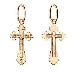 Подвеска крест, Золото 585 102-ПР-18.40-11