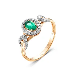 Кольцо Золото 585, Изумруд 54000125 Кольцо Золото 585, Изумруд 54000125