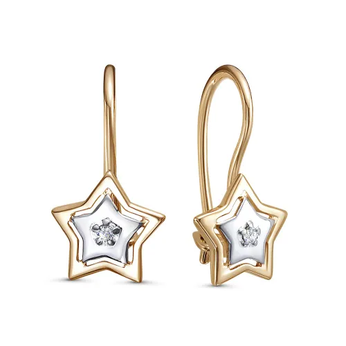 Детские серьги,  Золото 585, 2476107 1 1 1 Детские серьги,  Золото 585, 2476107 1 1 1